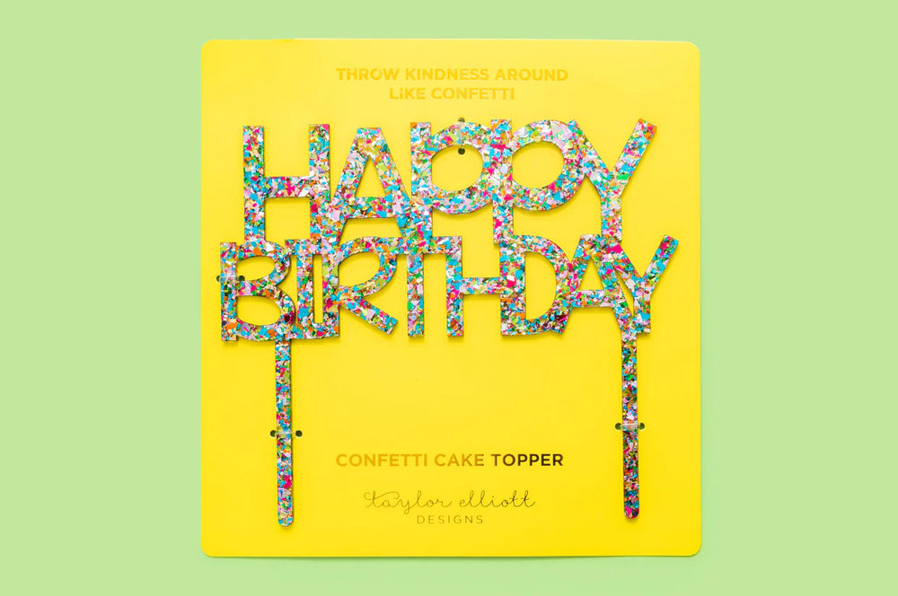 Refit Happy Happy Birthday Cake Topper – Perrefitte