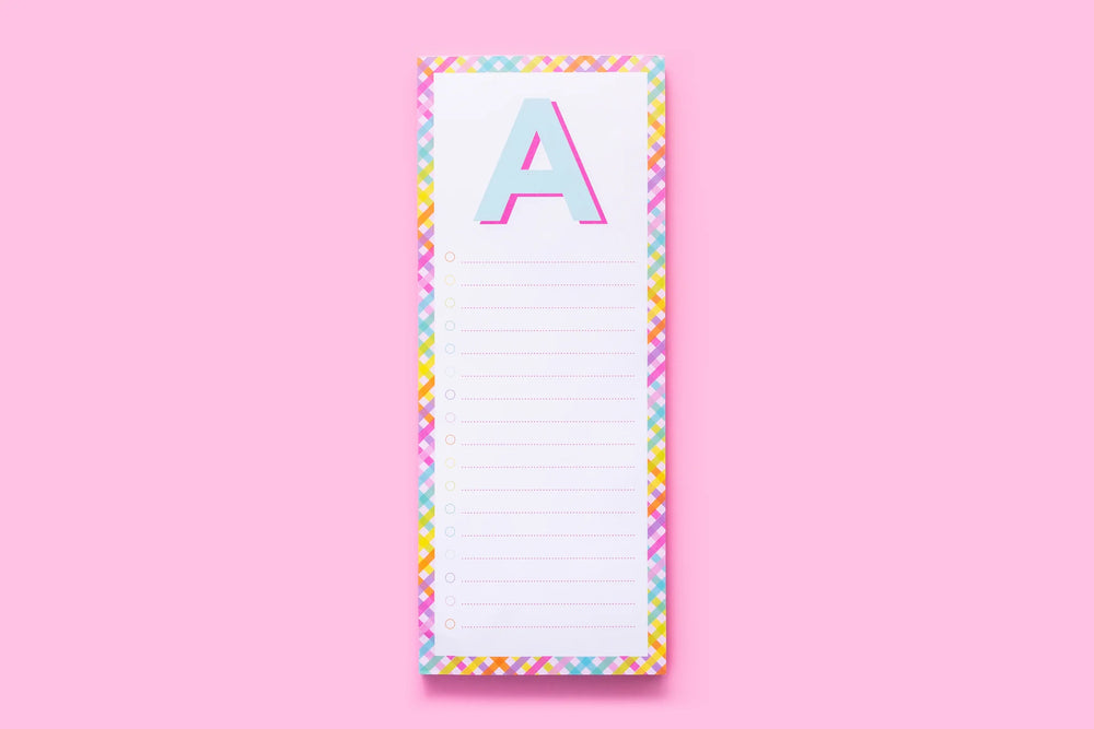 Letter List Long Notepad