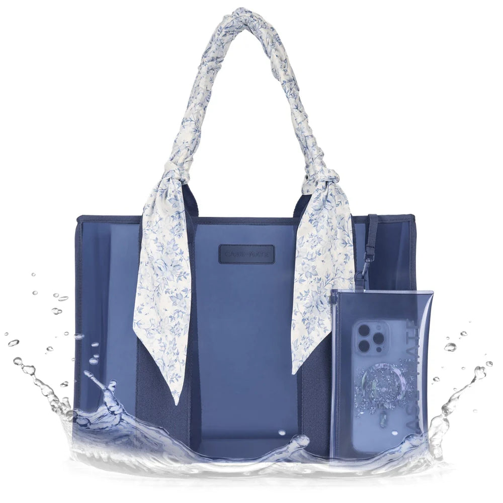Case-Mate Something Navy Jelly Scarf Tote