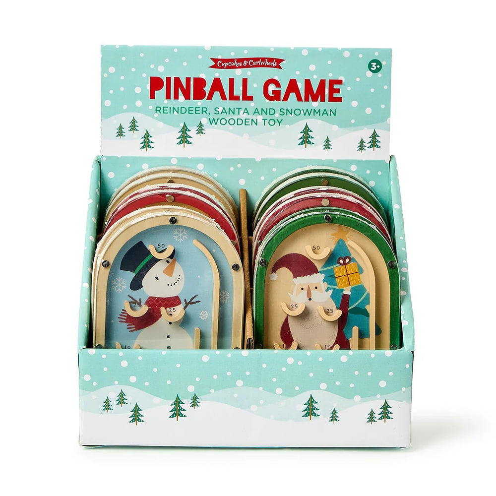 Wooden Pinball Game-Christmas