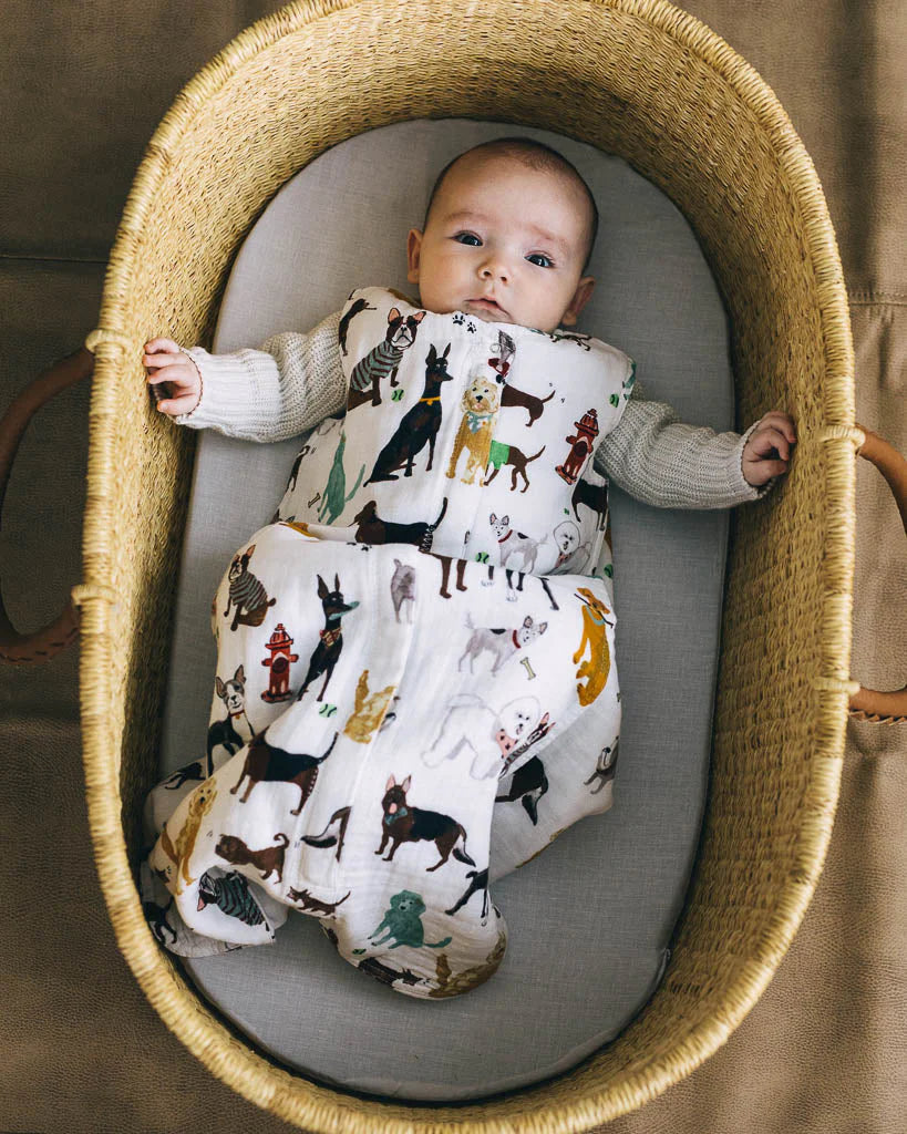 Little Unicorn Woof Cotton Muslin Sleep Bag