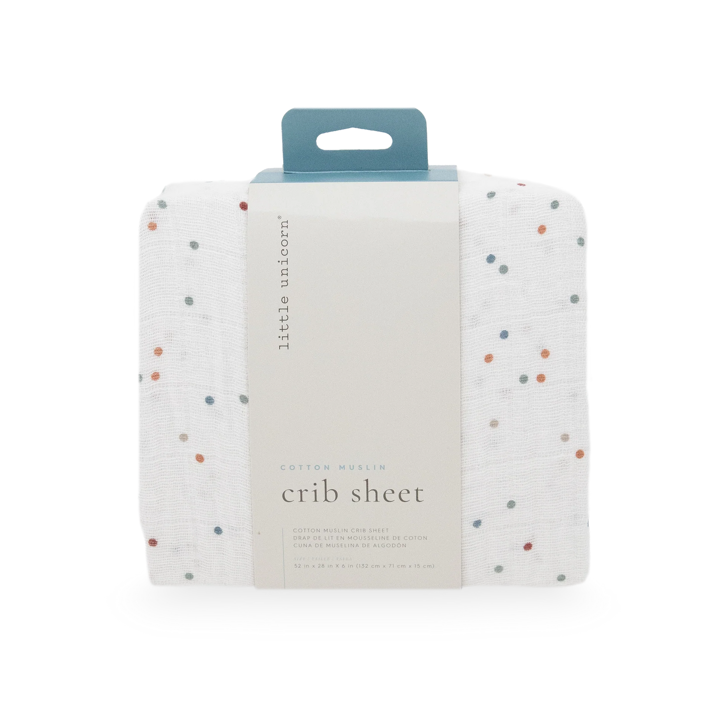 Cotton Muslin Crib Sheet (M&K)