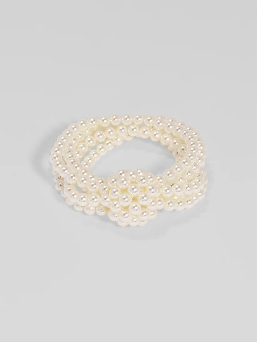 Knotted Pearl Stretch Bracelet