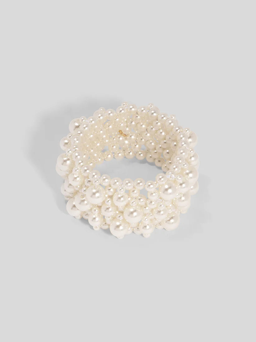 Stacked Pearl Stretch Bracelet
