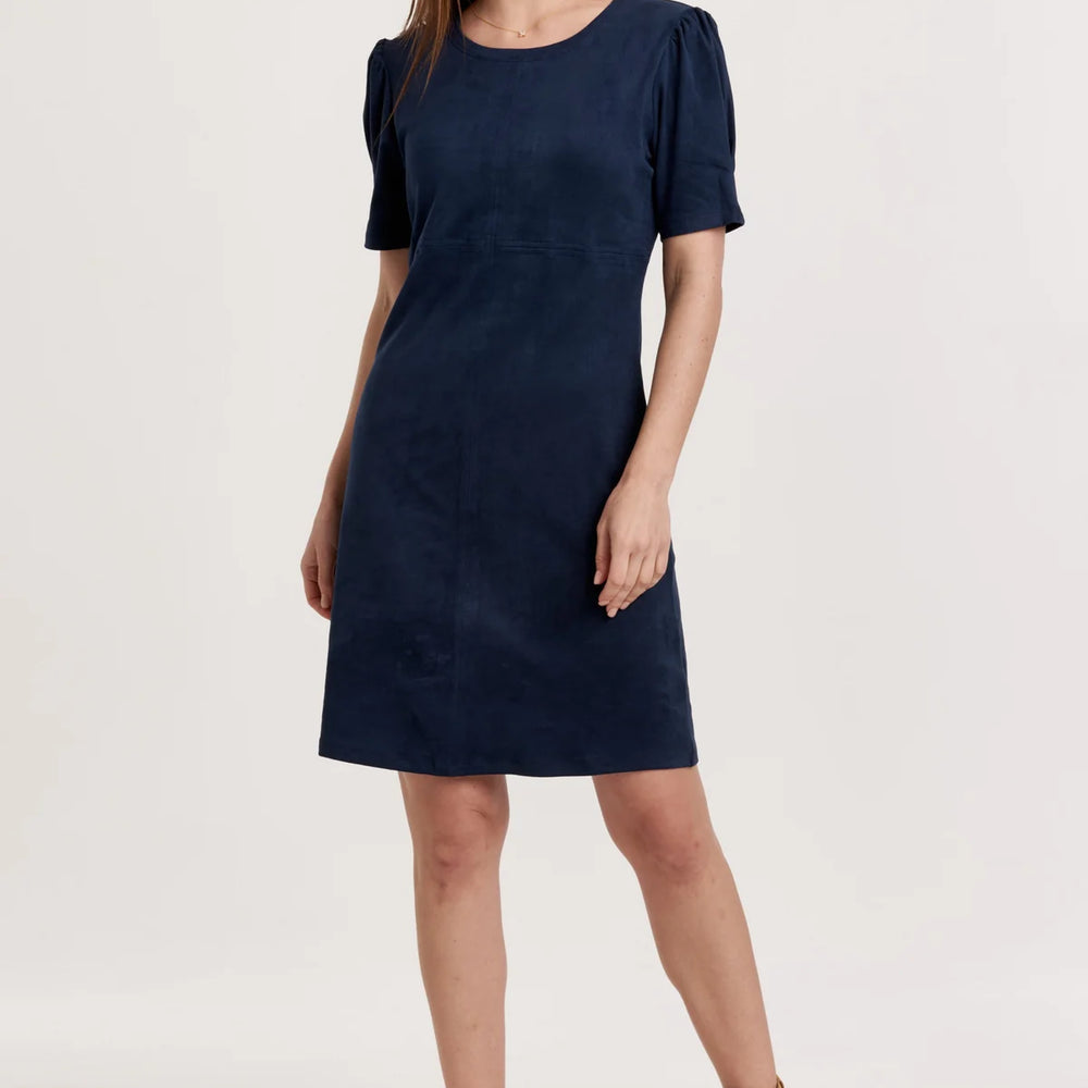 Demi Suede Short Sleeve Dress