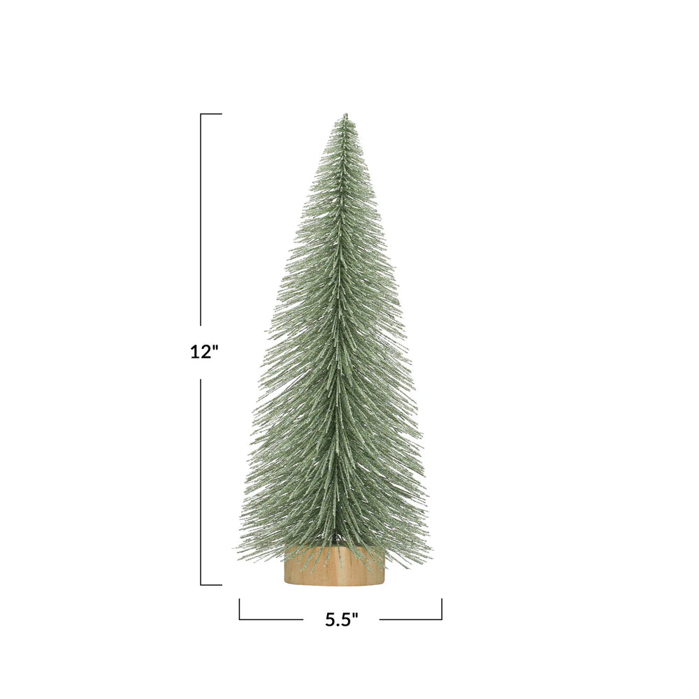 12" Glittered Christmas Tree