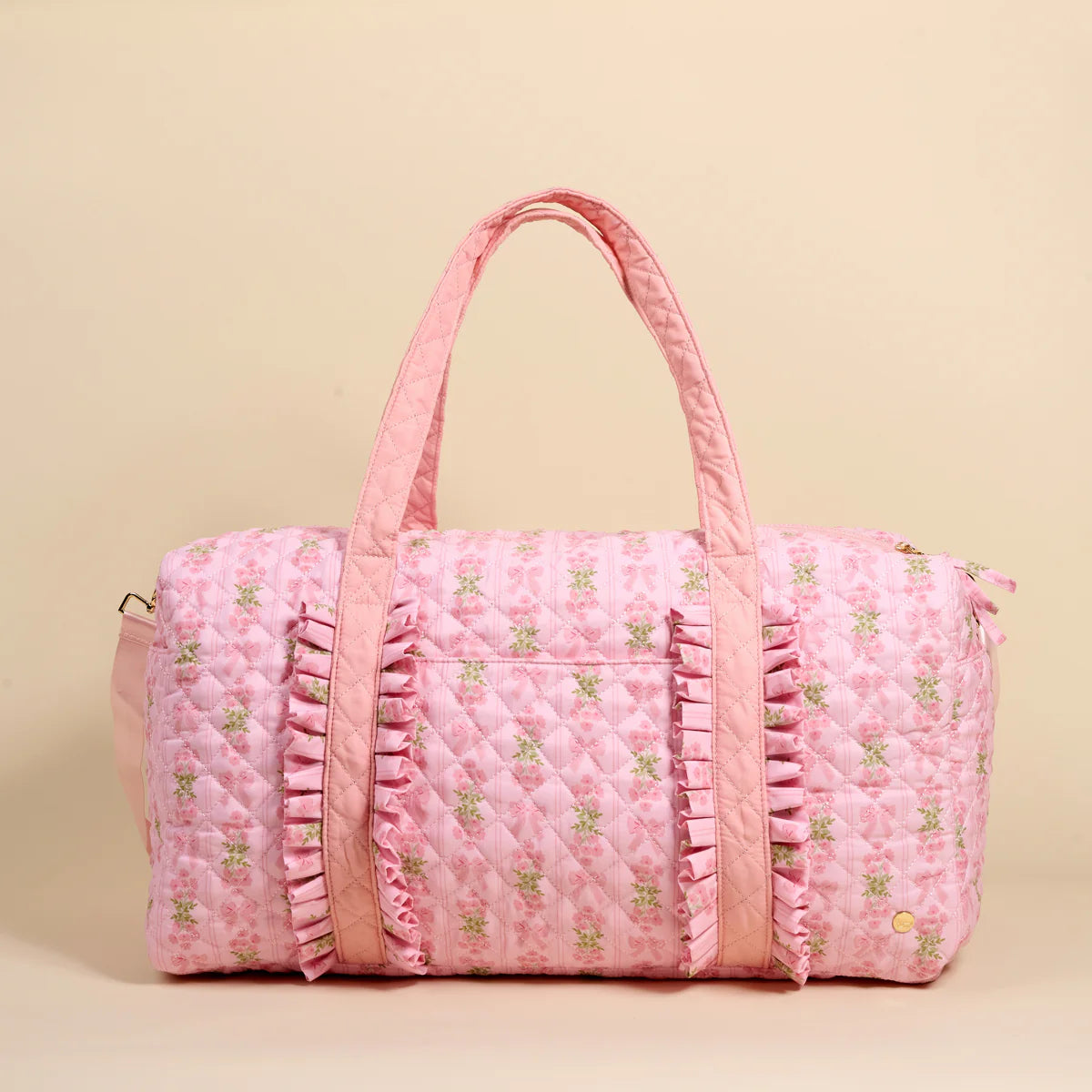 Oh So Fancy Pink Quilted Weekender Bag