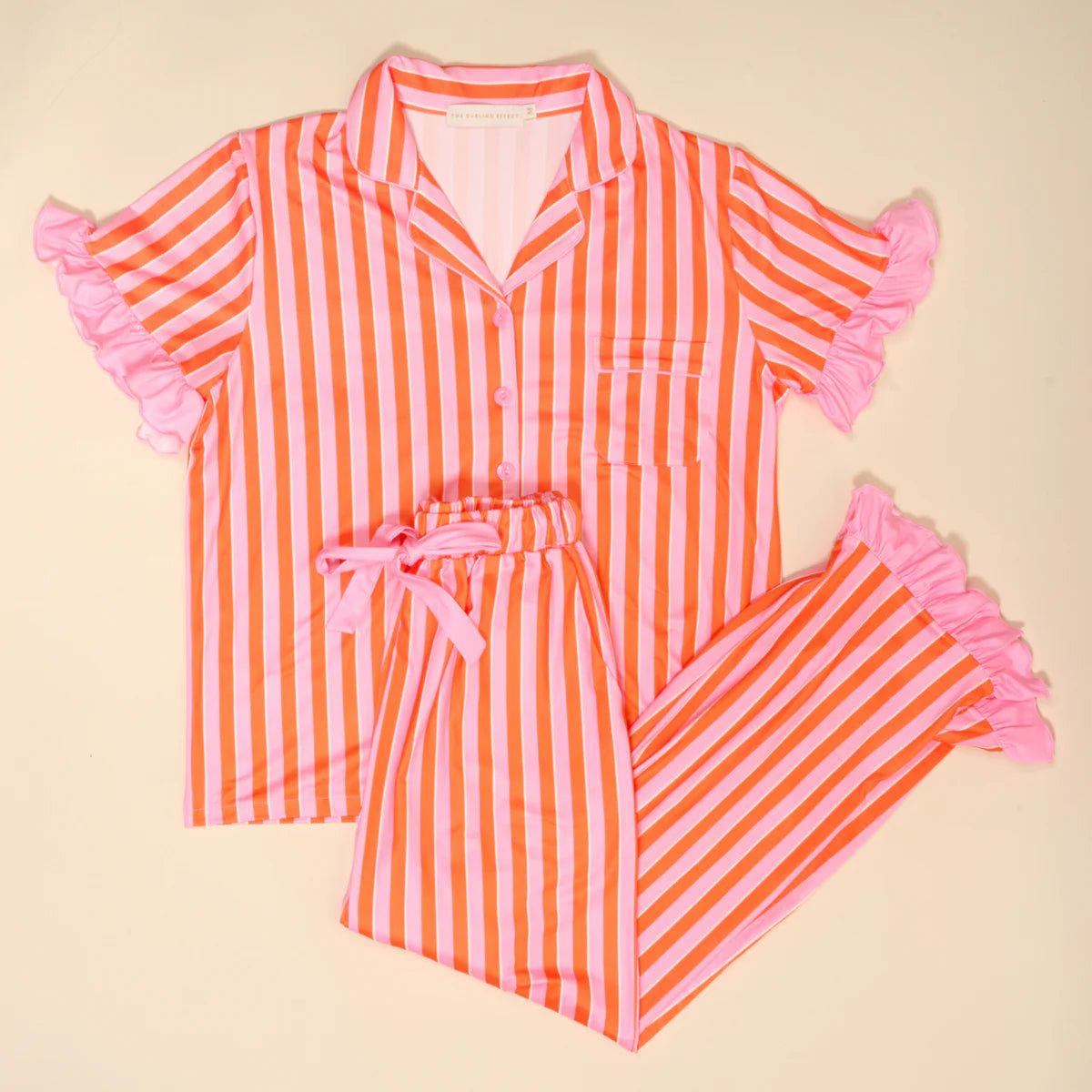 Sicily Stripes Pink Pajama Set