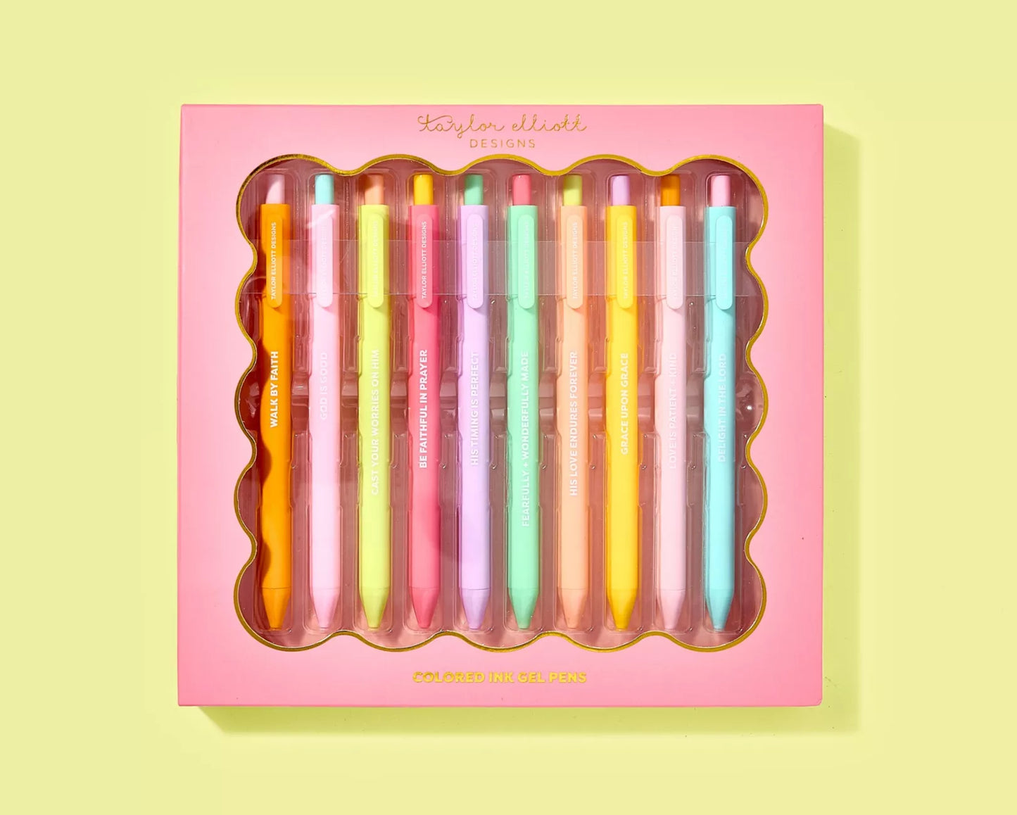 10-Piece Faith Colored Gel Pens