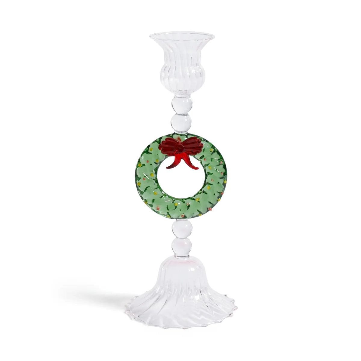 Holiday Wreath Taper Holder