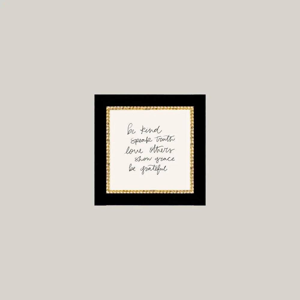 Be Kind Framed Art