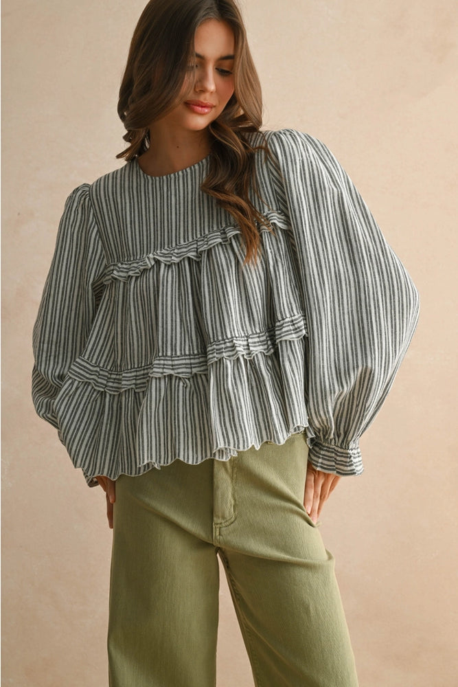 
                      
                        Striped Stephanie Top
                      
                    
