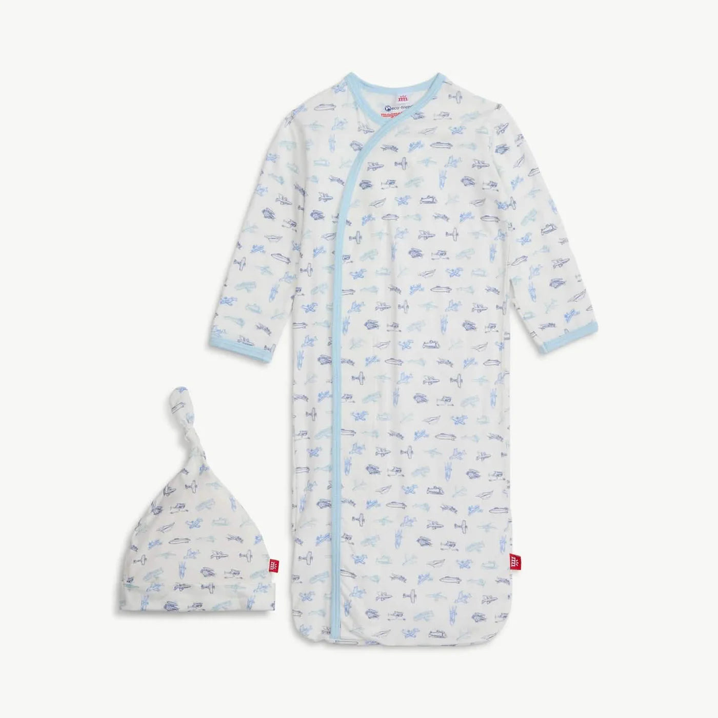 Airplanes Gown and Hat Set NB-3M