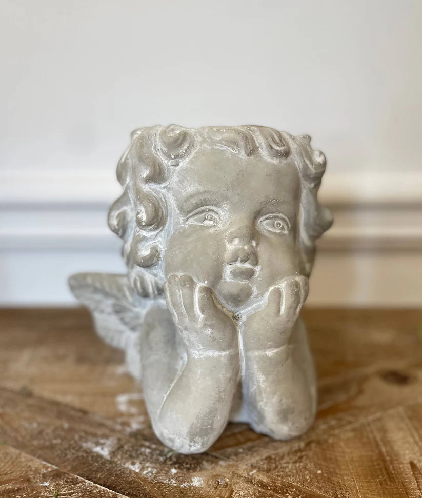 Angel Head Planter - small