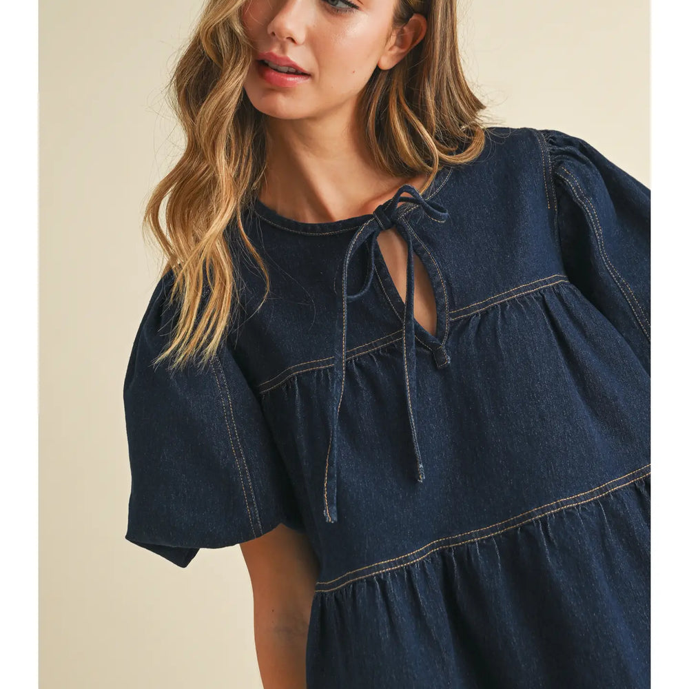
                      
                        Dark Denim Top
                      
                    