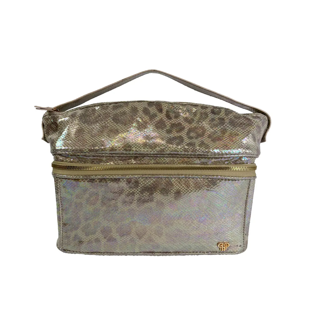 Glimmer Leopard Stylist Travel Bag