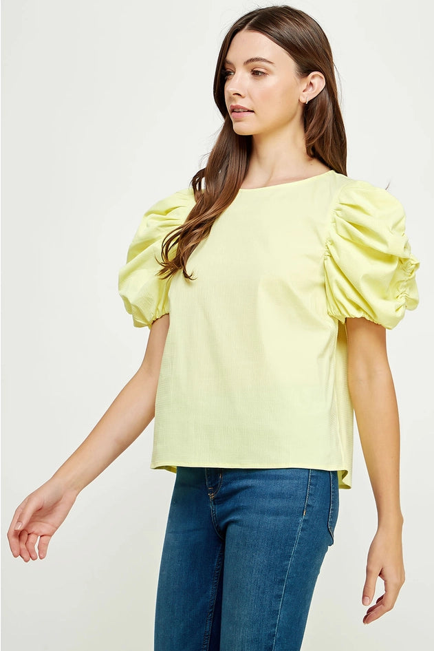 Viola Voluminous Puff Sleeve Top