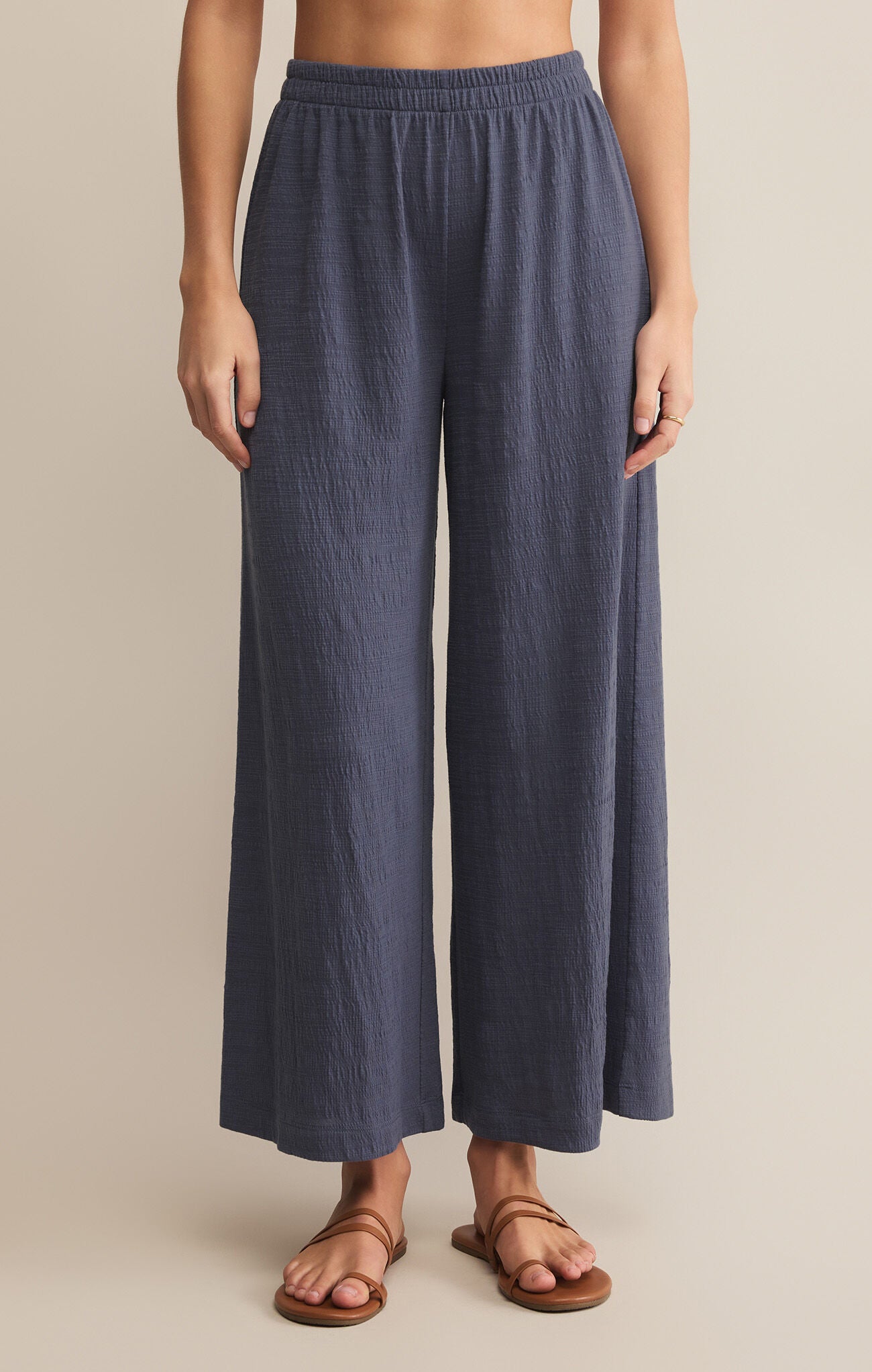 Z Supply Scout Textured Slub Pant-Worn Blue