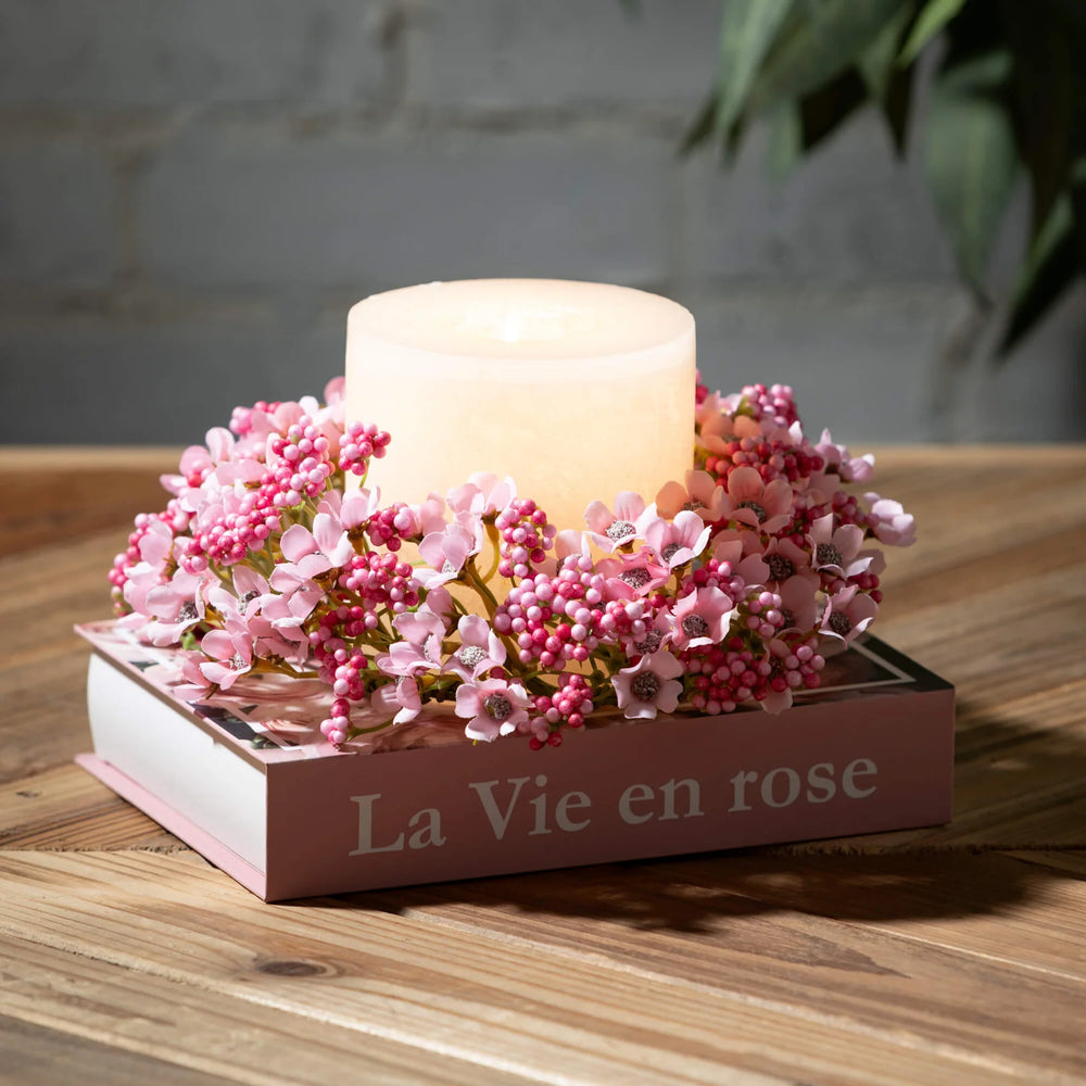 Floral Candle Ring 4.5