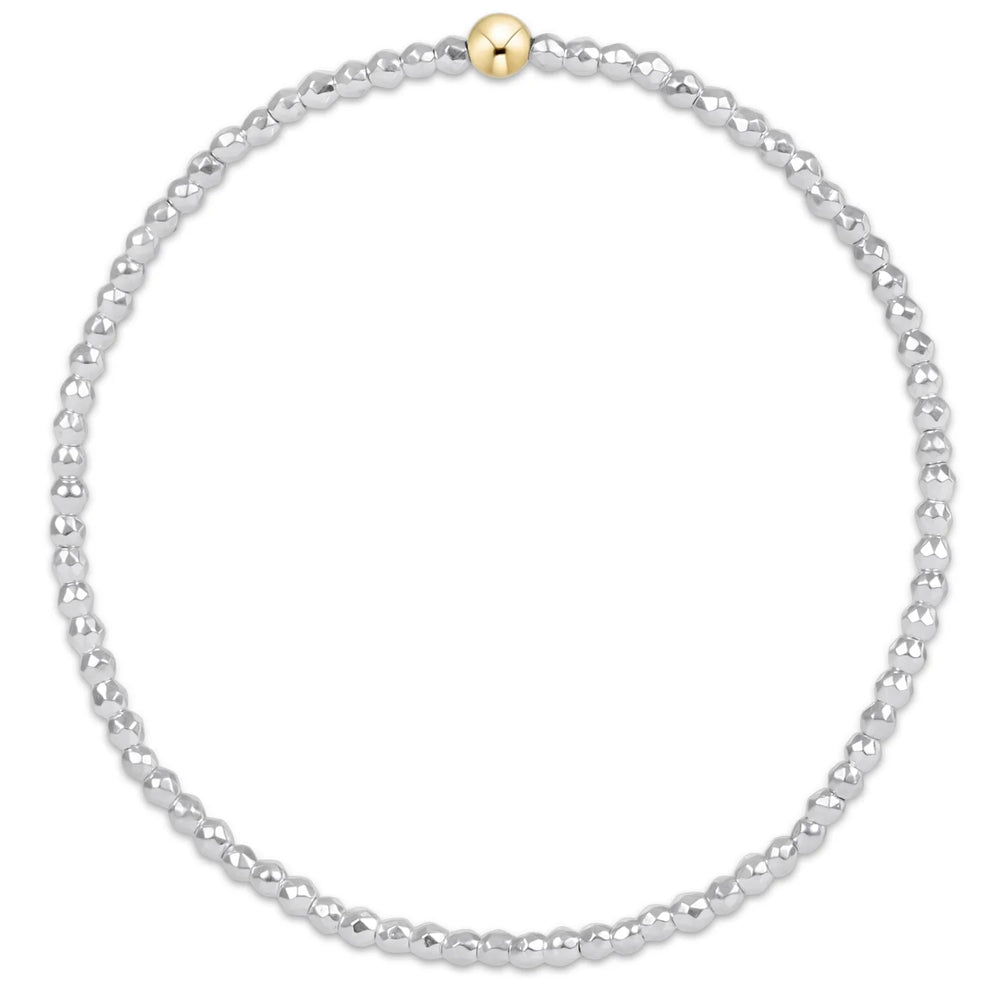 enewton Bead Bracelet Silver Faceted Hematite