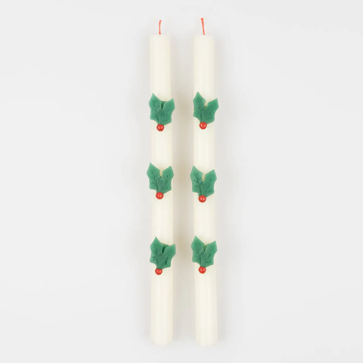 Holly Table Candles - Set of 2