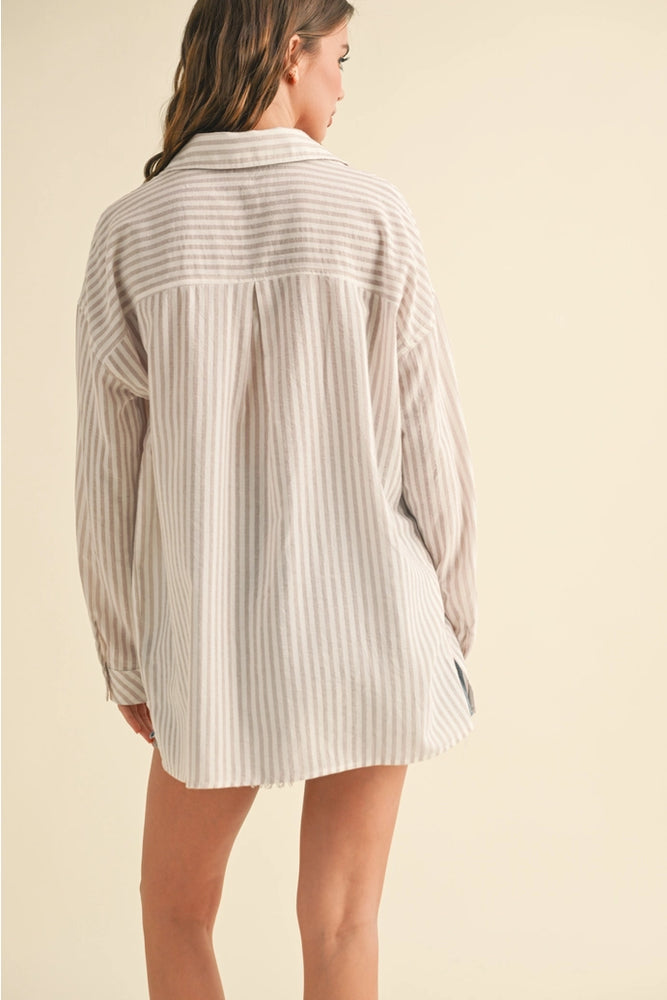 
                      
                        Everyday Taupe Stripe Top
                      
                    
