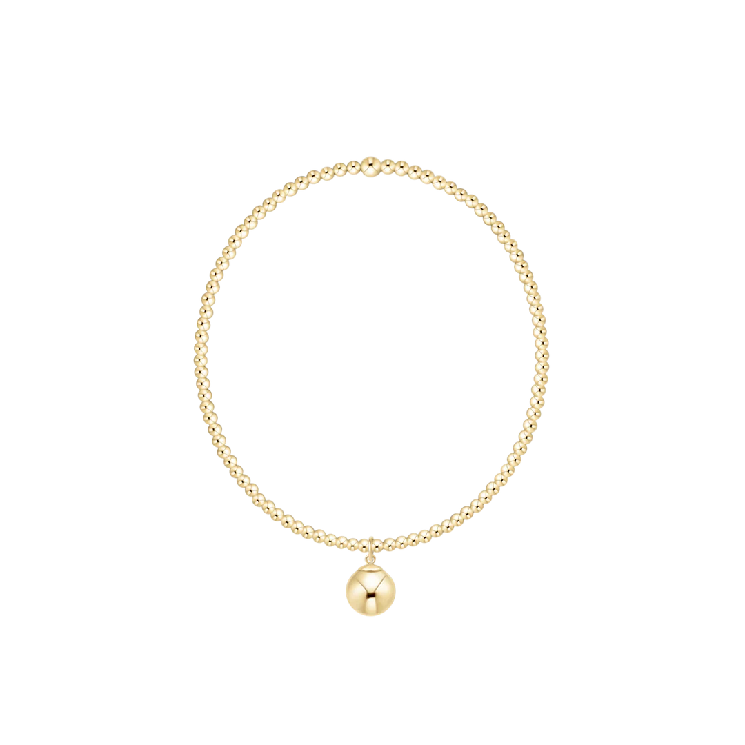 Enewton Classic 2mm Bracelet Gold 8mm Bead Charm
