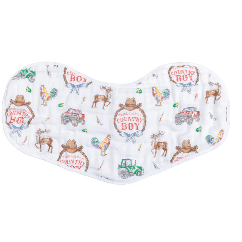 Country Boy 2 in 1 Burp Cloth/Bib