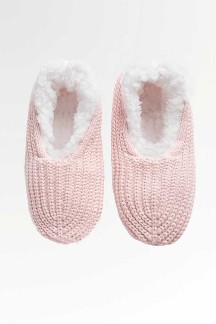 Faceplant Pink Knitted Footsies