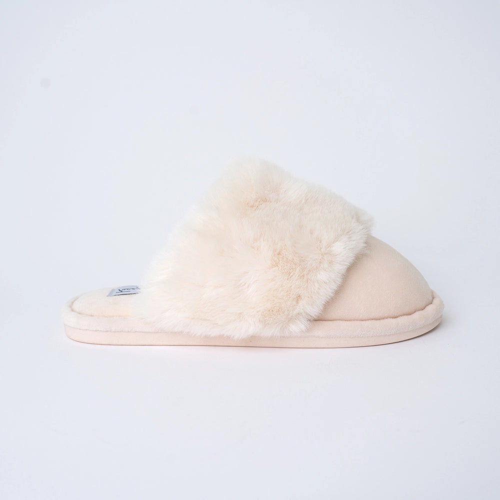 Faceplant Ivory Slippers
