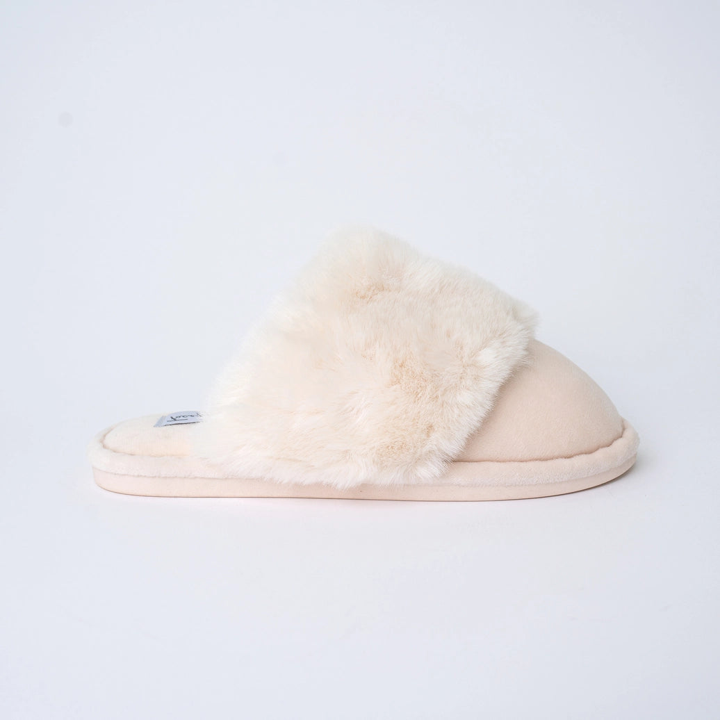 Faceplant Ivory Slippers