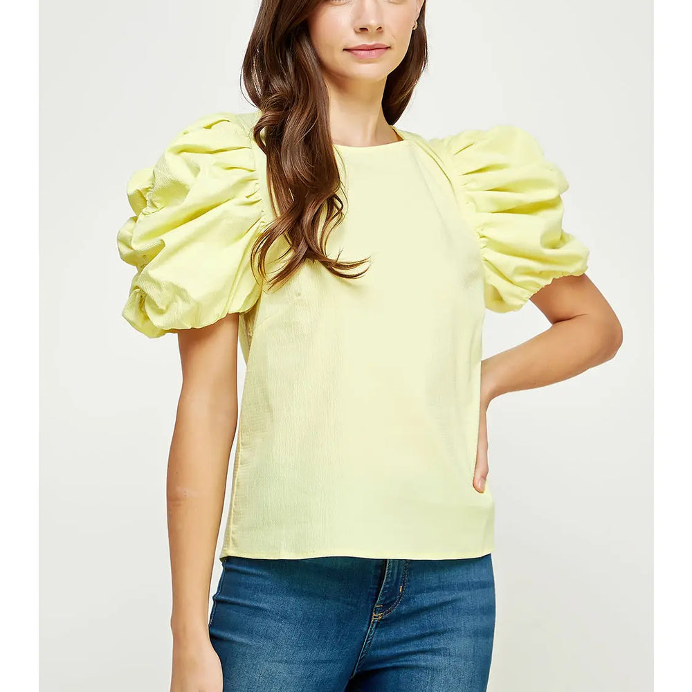 Viola Voluminous Puff Sleeve Top