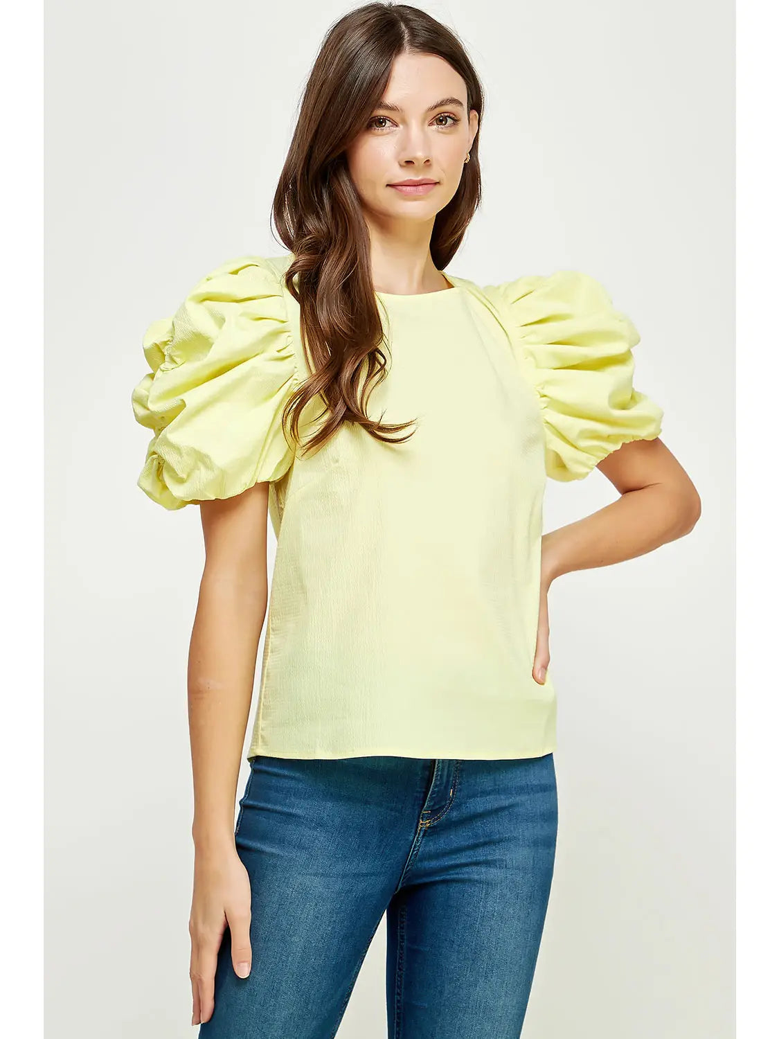 Viola Voluminous Puff Sleeve Top