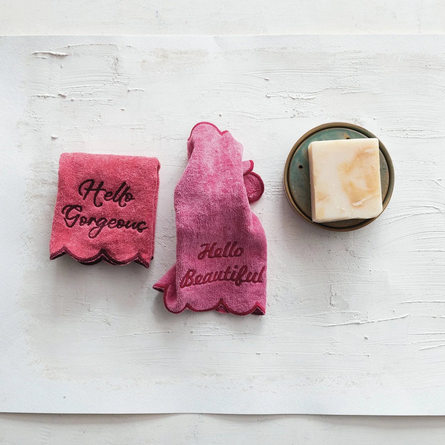 Scalloped Terry Wash Cloths