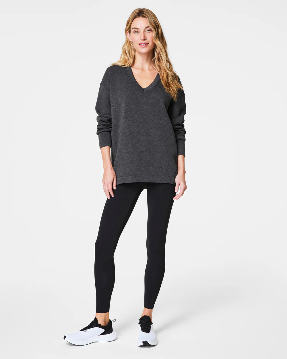 Spanx Brushed AirEssential Tunic Dark Heather Grey