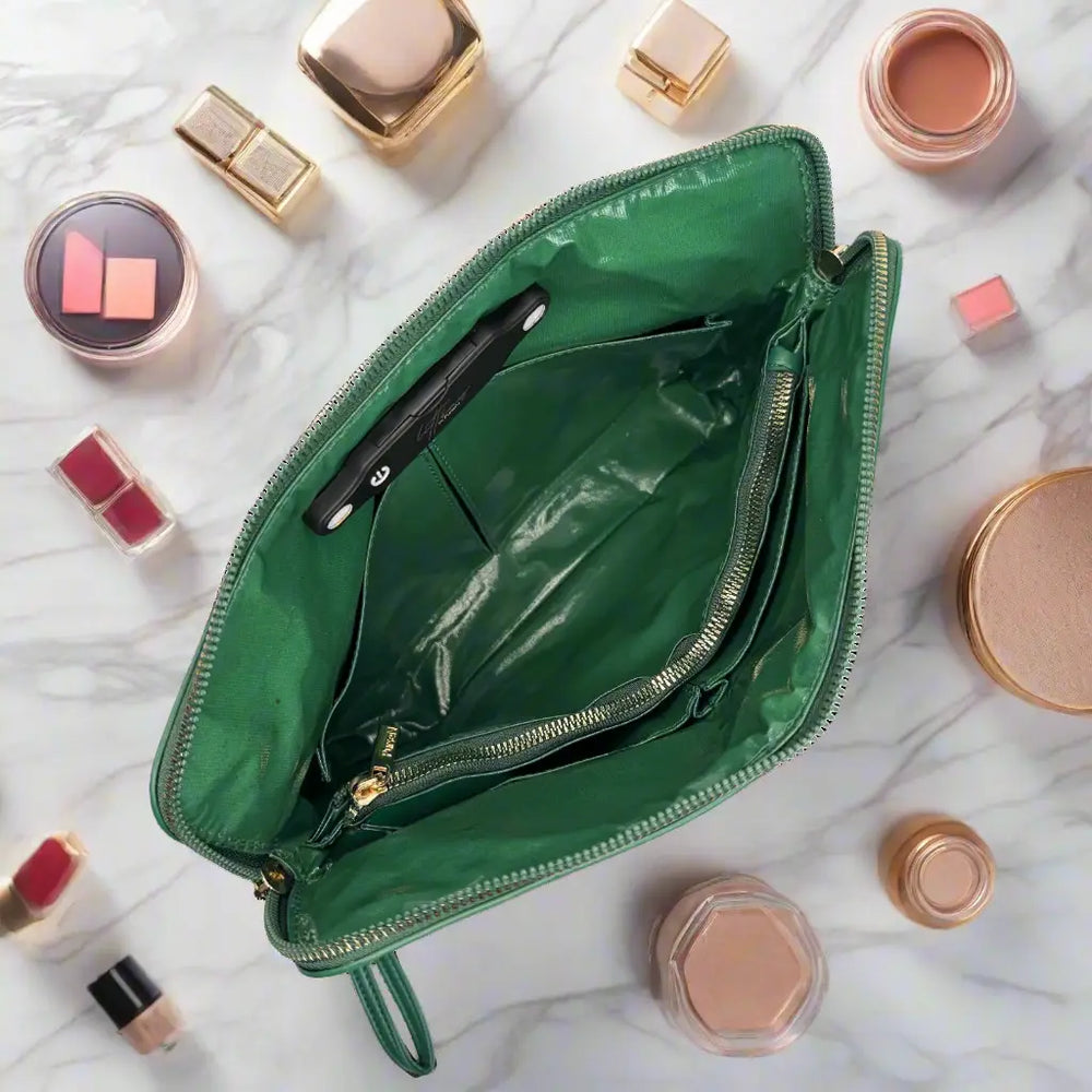 Emerald Velvet Litt Makeup Case