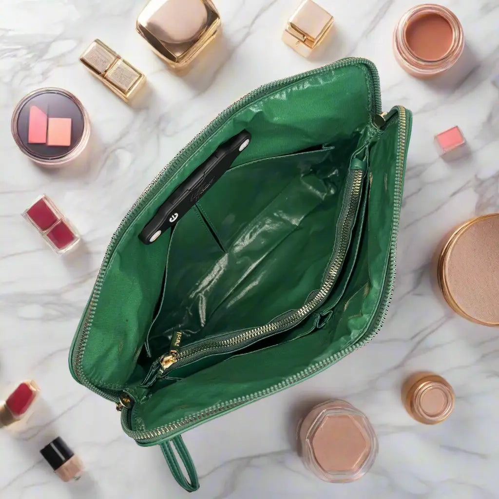 Emerald Velvet Litt Makeup Case