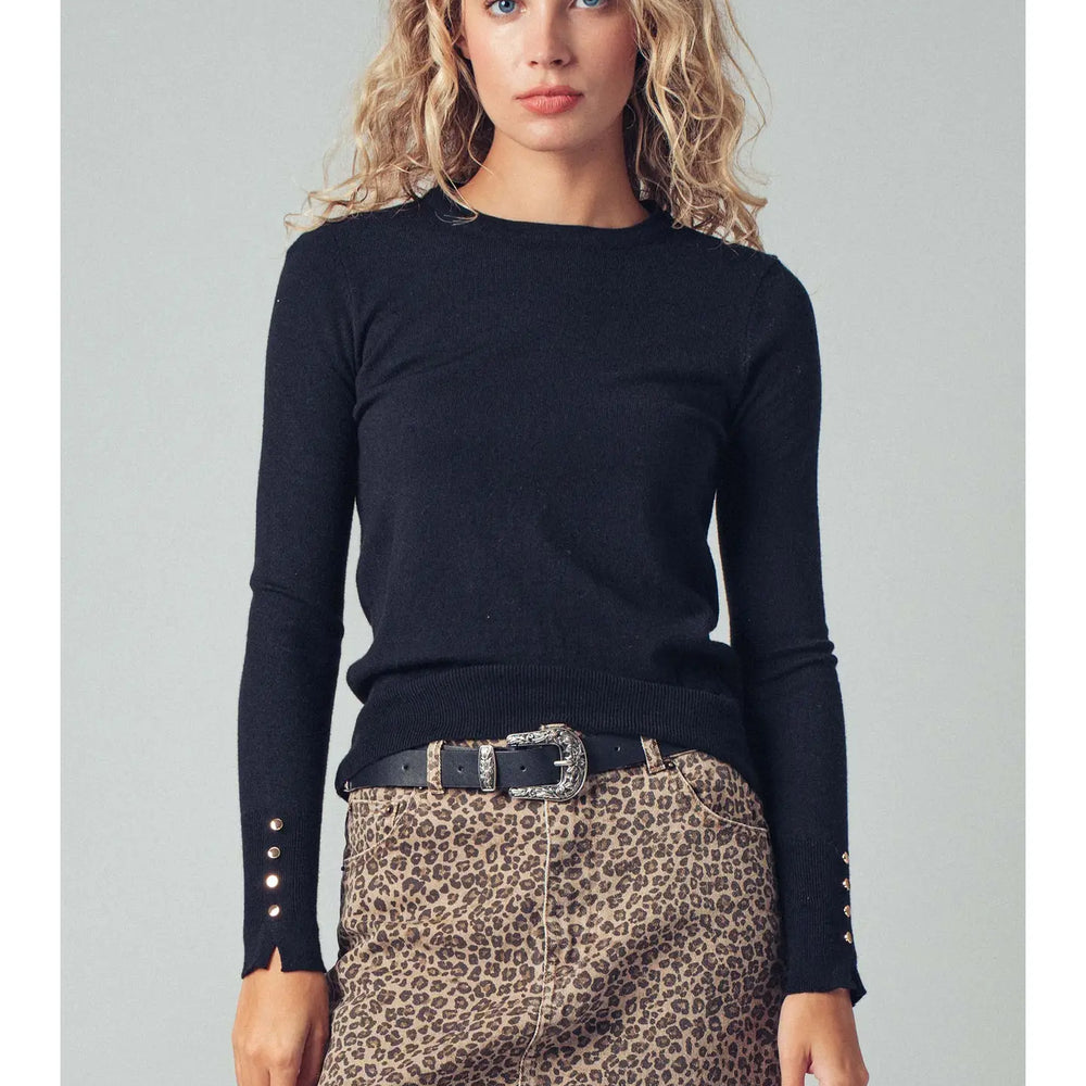 Chic Charlotte Black Sweater