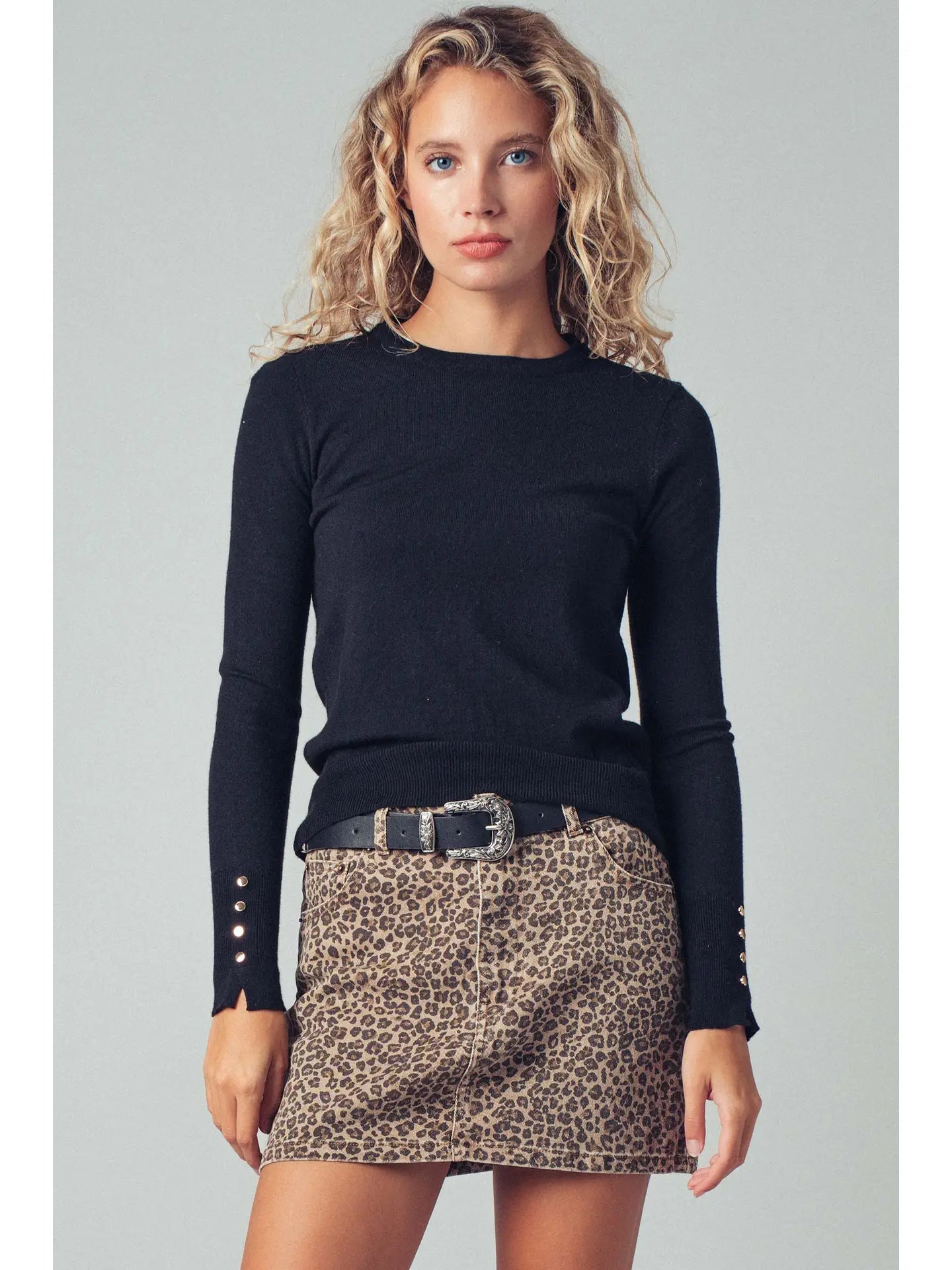 Chic Charlotte Black Sweater