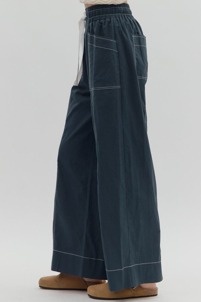 
                      
                        Navy Drawstring Pant
                      
                    