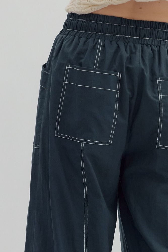 
                      
                        Navy Drawstring Pant
                      
                    