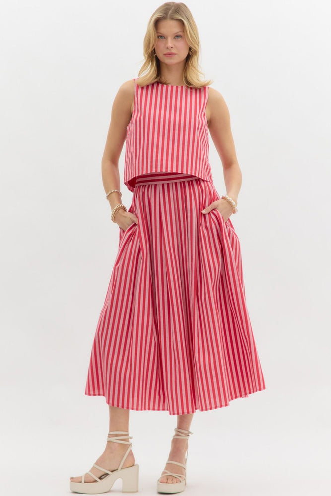 
                      
                        Retro Stripe Maxi Skirt
                      
                    