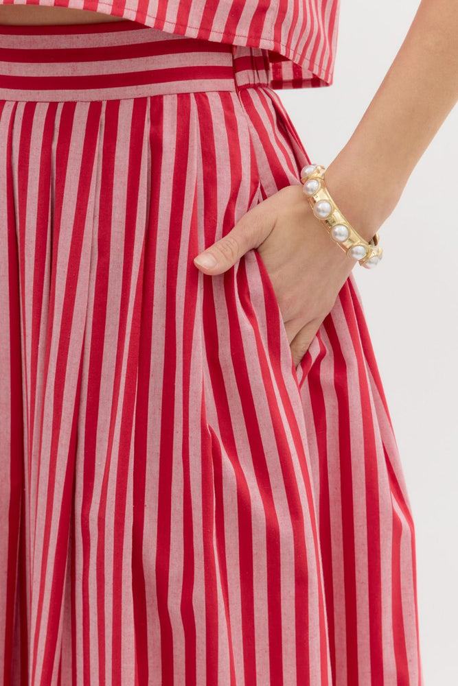 
                      
                        Retro Stripe Maxi Skirt
                      
                    