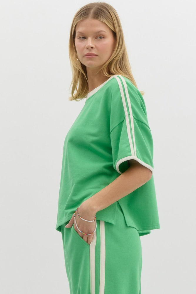 Retro Rita Green Top