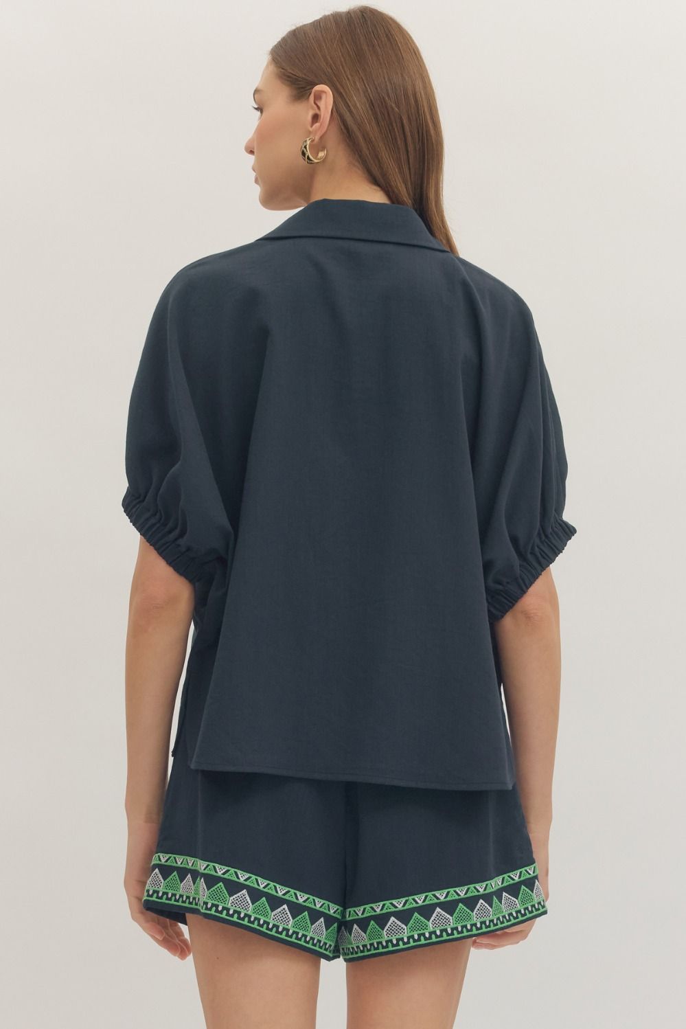 Celeste Embroidered Dolman Sleeve Top