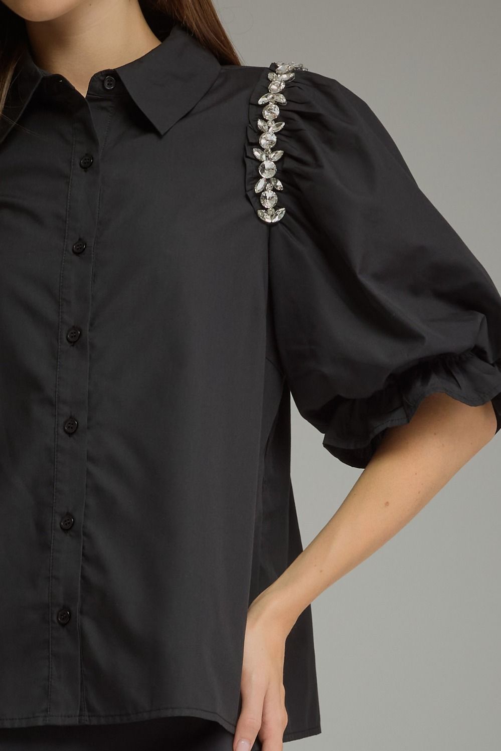 The Rhinestone Glam Shirt