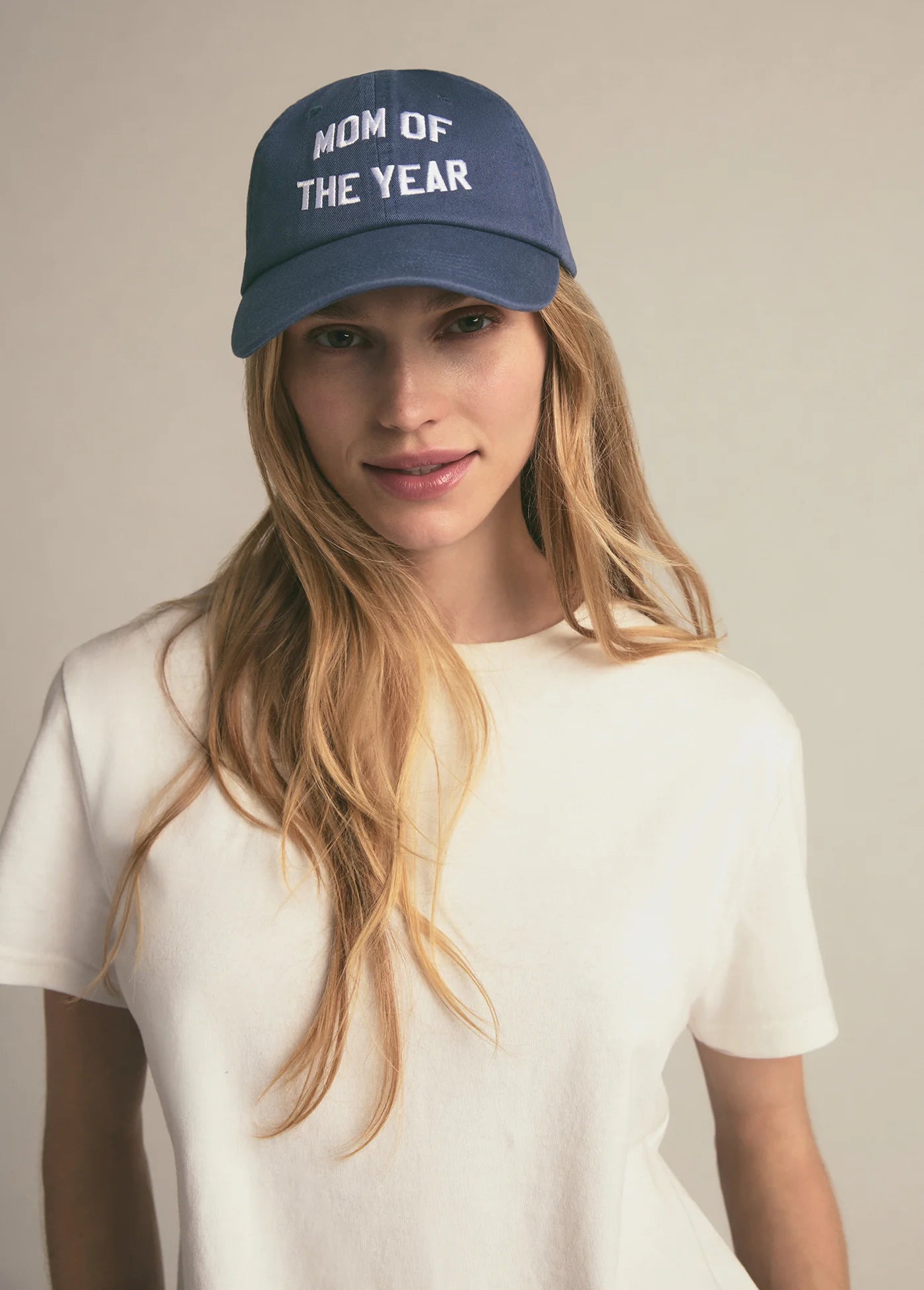 MOM OF THE YEAR Hat-Navy