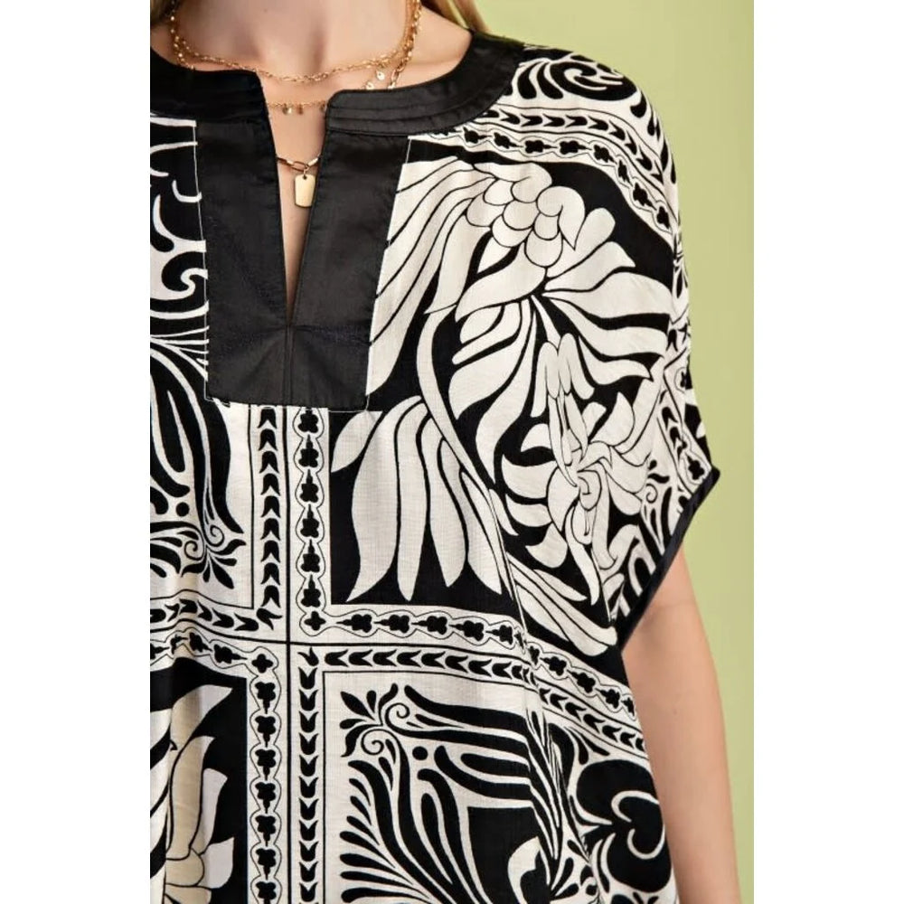 
                      
                        Savannah Satin Trim Top
                      
                    