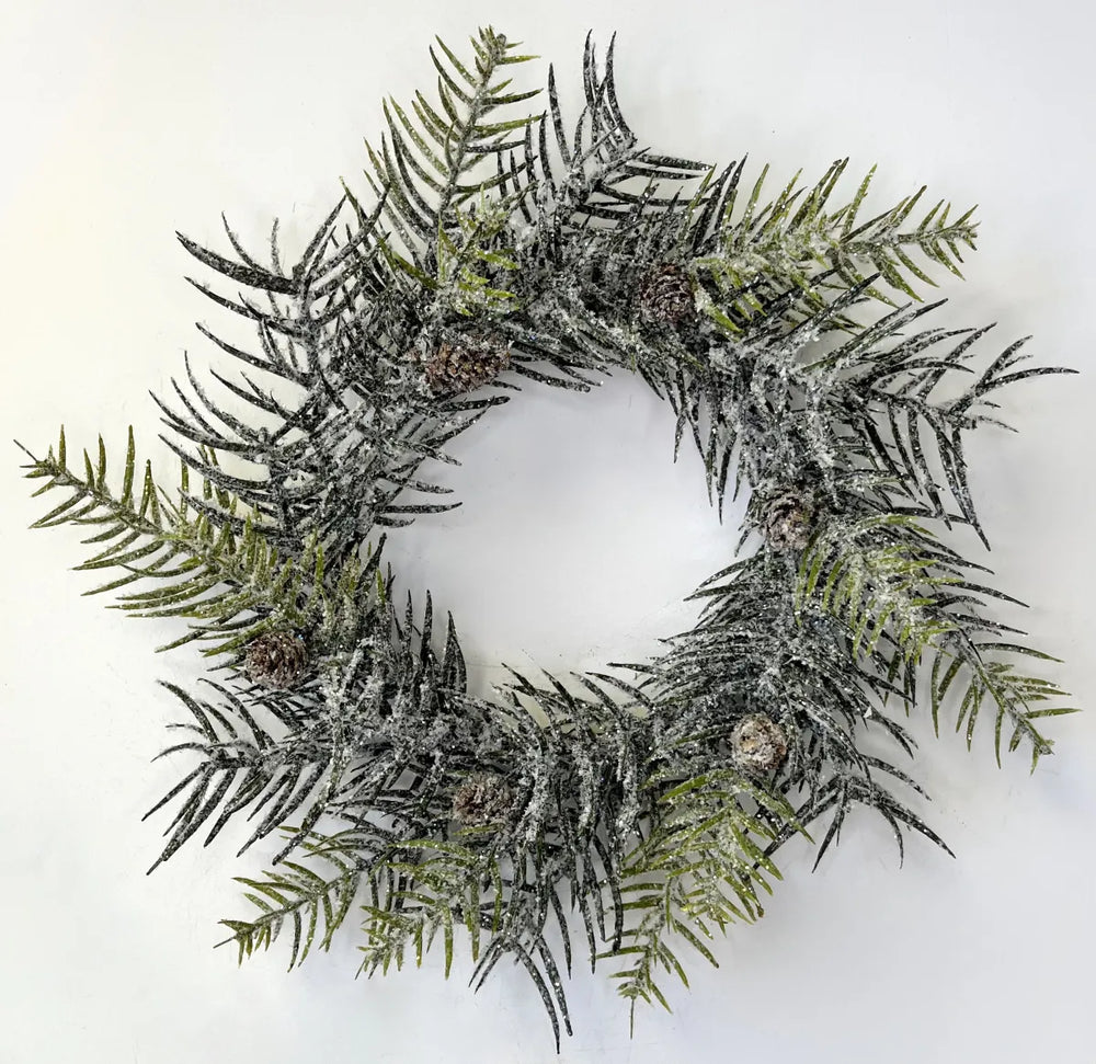 Snow Cedar Ring w/Pinecones