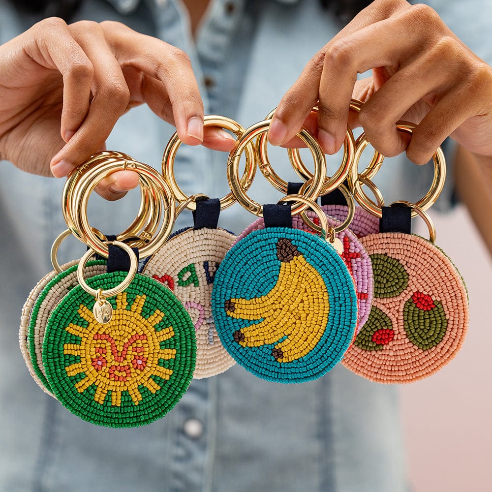 Kelsey Seed Bead Bag Charm